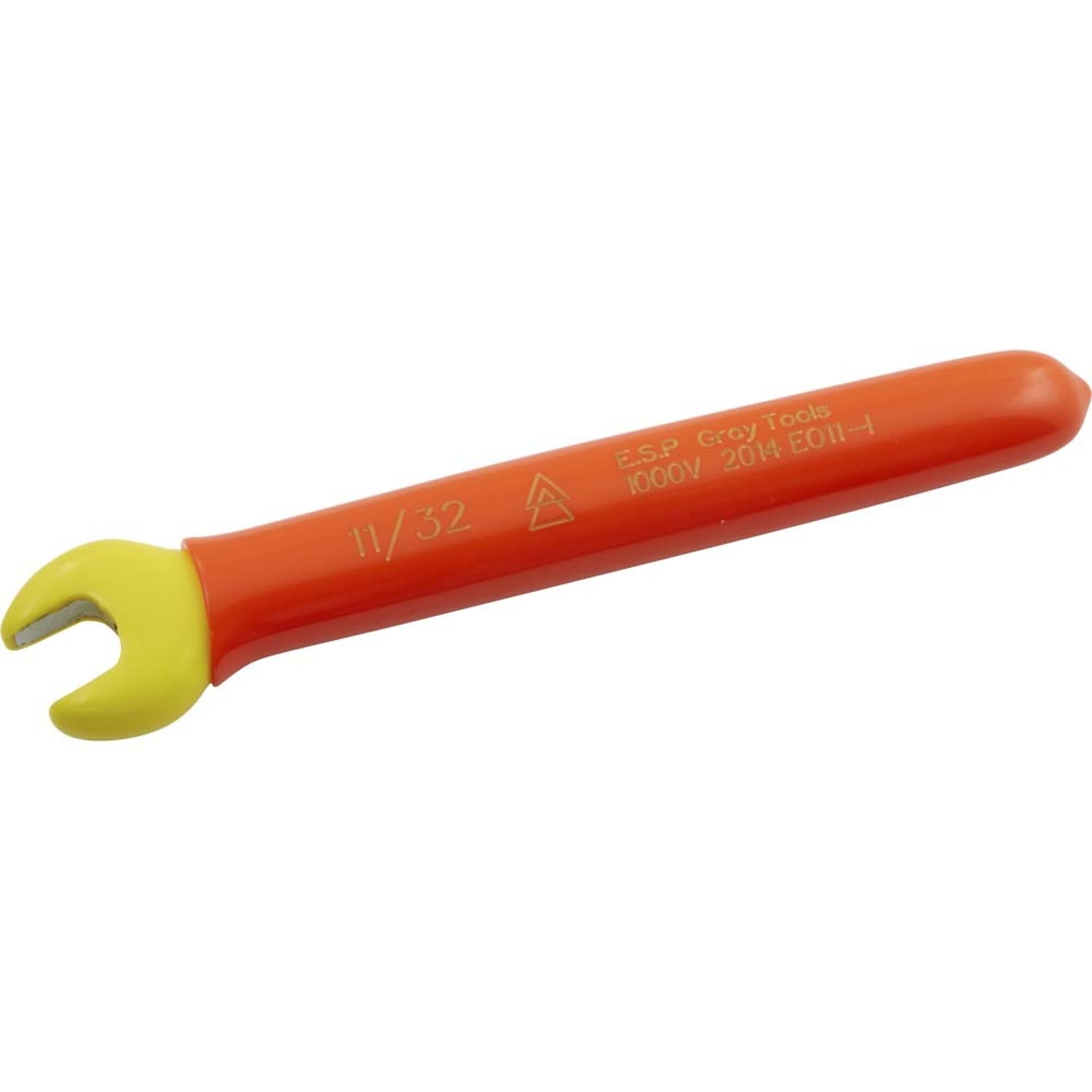Gray Tools, Open End Wrench. 11/32ft.', 1000V Insulated, Model# E011-I